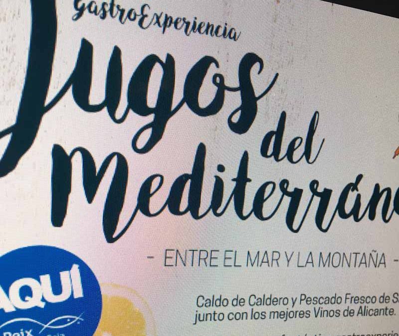 Gráfica Publicitaria Jugos del Mediterráneo Gastro Experiencia